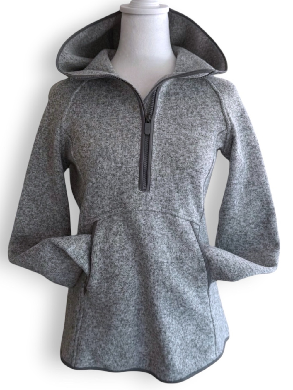 LULULEMON FLEECE & THANK YOU PULLOVER HOODIE GRAY SZ 6